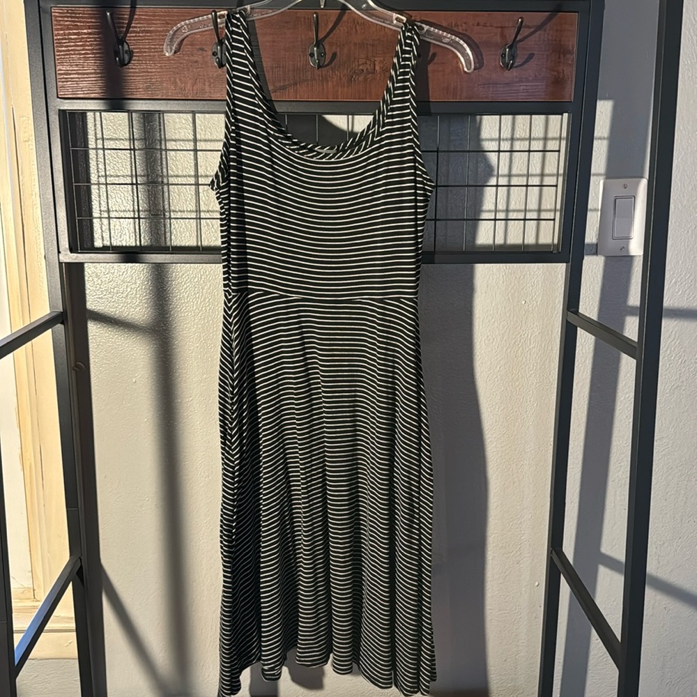 Olivia Rae black and white striped dress